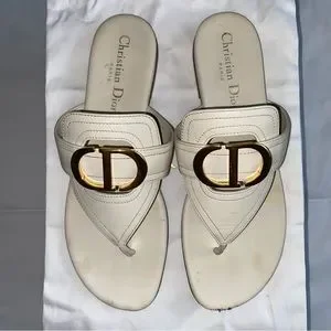 【本革×CD ロゴ 】 DIOR 30 Montaigne サンダル Dior | Shoes | Dior Authentic Christian Dior 3 Montaigne Cd